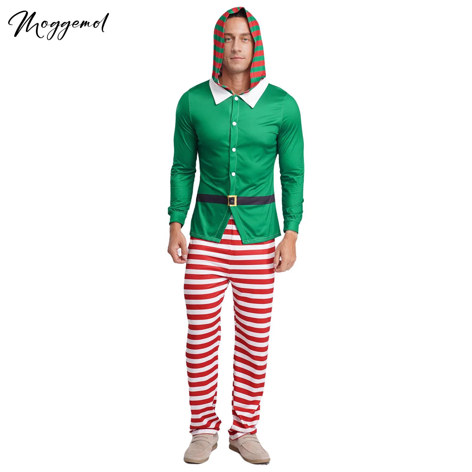 Mens Christmas Elf Pajamas Par – Elf Costume Christmas Bewertung und Preis