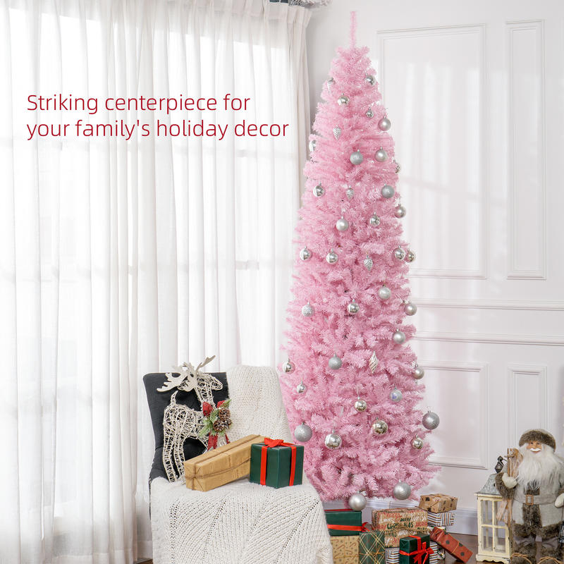 HOMCOM 8' Artificial Christmas – Christmas Tree Artificial Bewertung und Preis