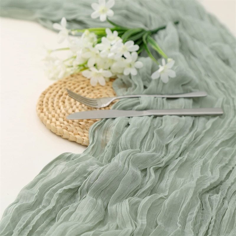 Semi-Sheer Gauze Wedding Party – Christmas Table Runner Bewertung und Preis