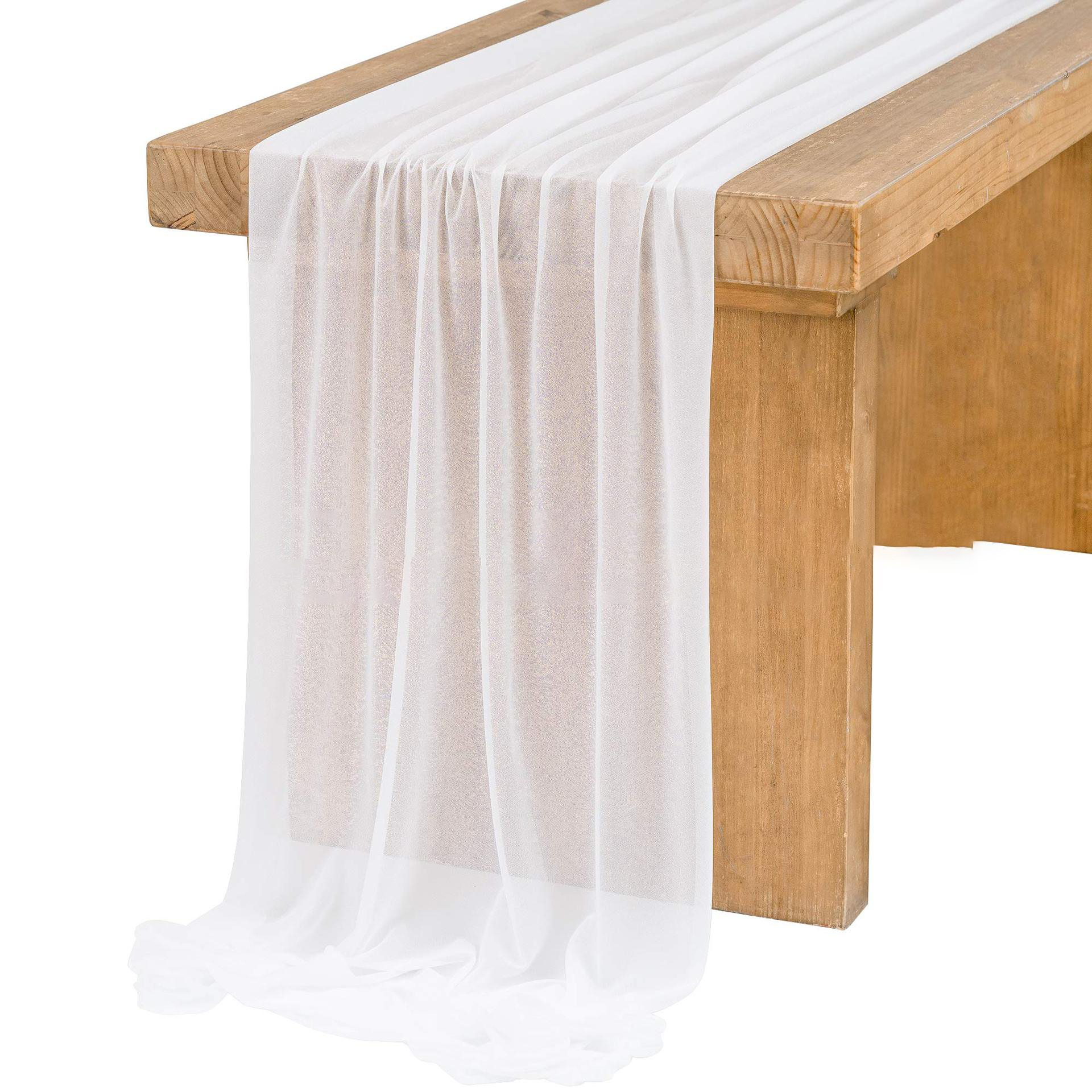 Chiffon White Table Runner Tab – Christmas Table Runner Bewertung und Preis