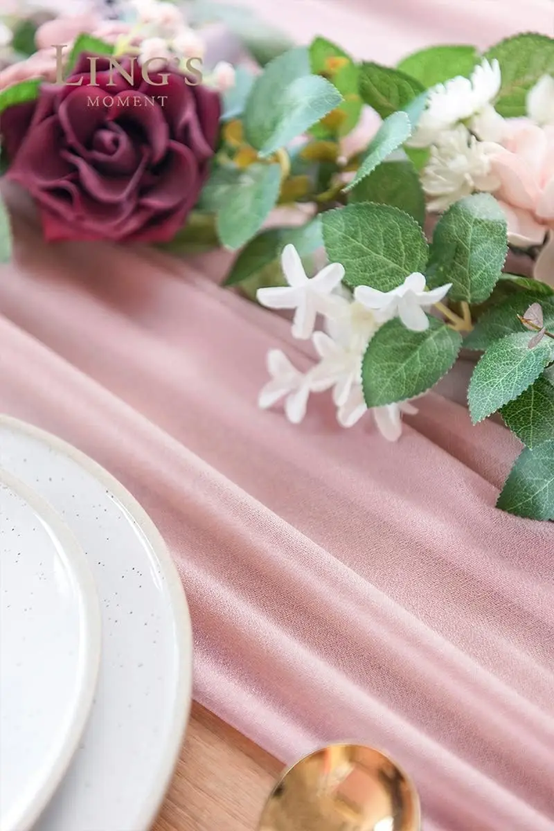 Chiffon White Table Runner Tab – Christmas Table Runner Bewertung und Preis