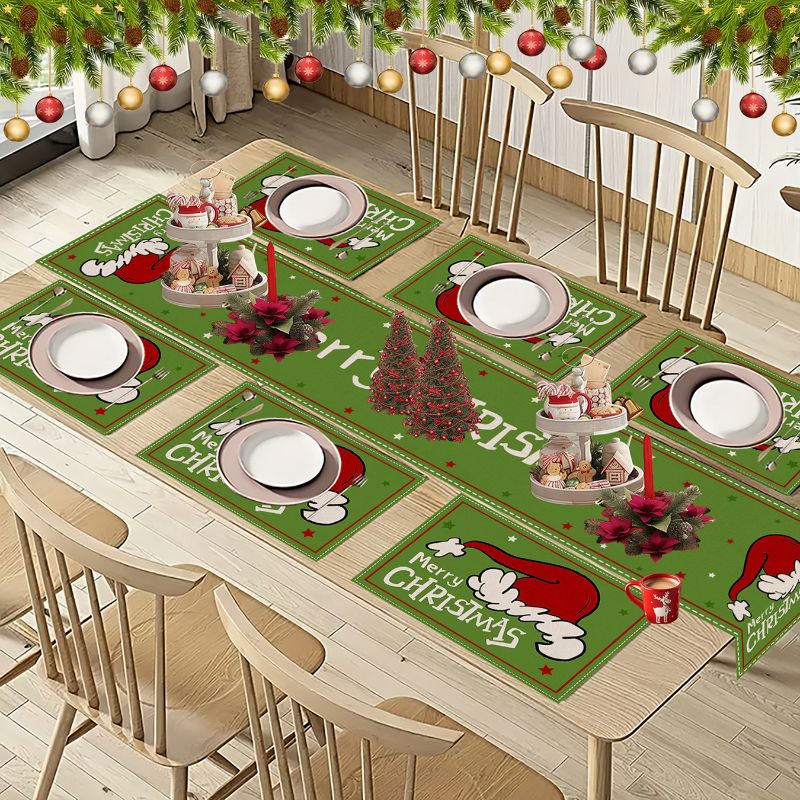 VIKAMA Cute Cartoon Christmas  – Christmas Table Runner Bewertung und Preis