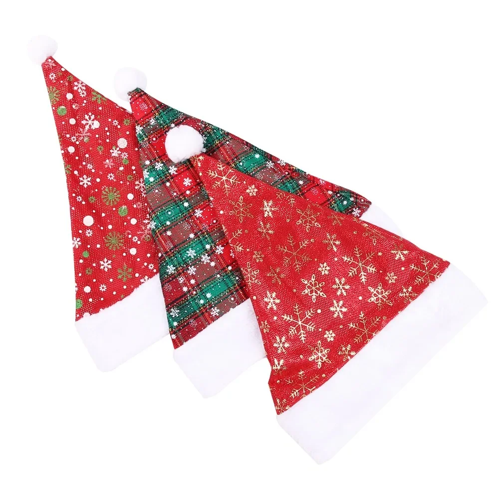 Thick Christmas Hat Red Checke – Santa Hat Plush Bewertung und Preis