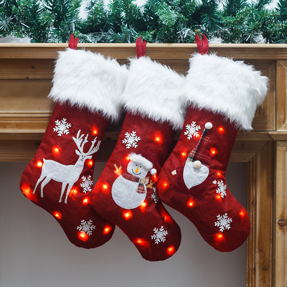 Christmas Socks With Led Light – Christmas Stocking Hanging Bewertung und Preis