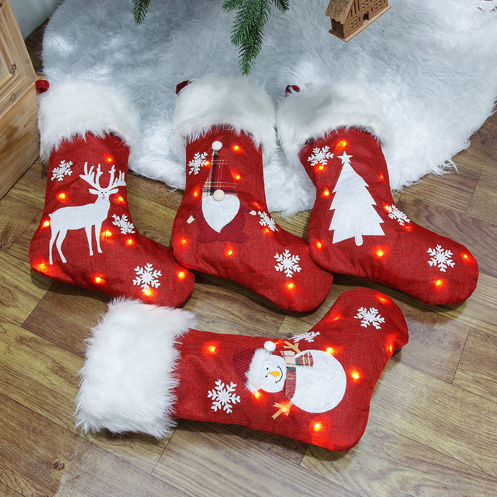 Christmas Socks With Led Light – Christmas Stocking Hanging Bewertung und Preis