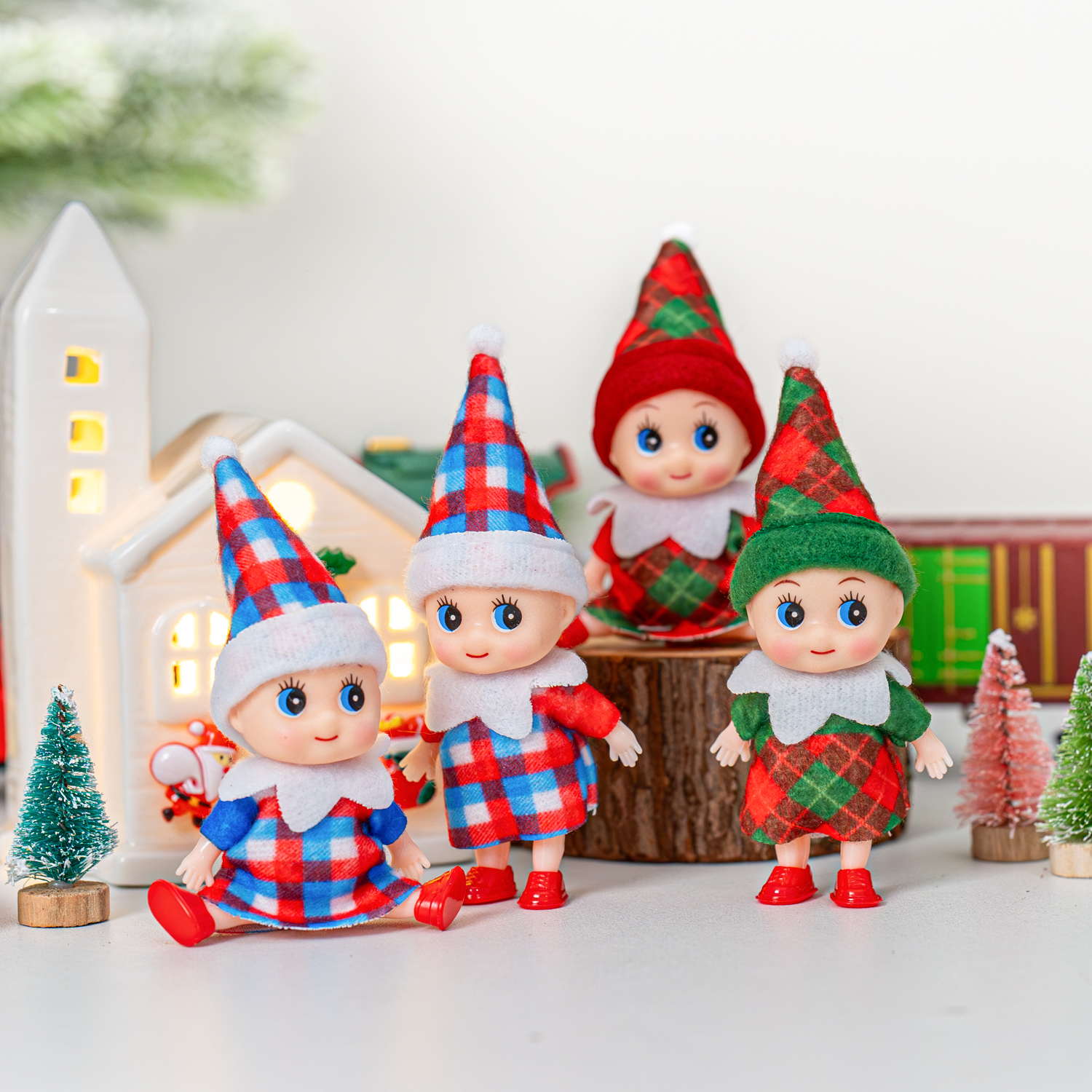 4/5/6 Pcs Mini Baby Elf Christ – Christmas Throw Blanket Bewertung und Preis