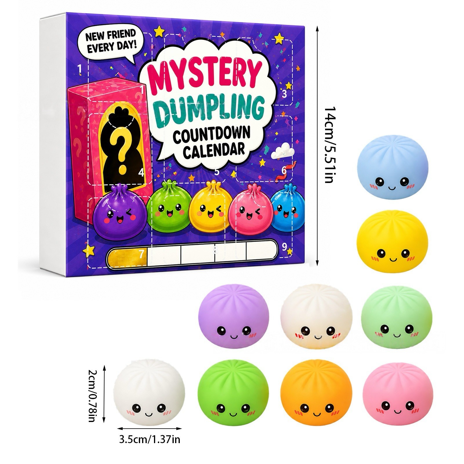 Kawaii Squishy Dumpling Advent – Advent Calendar Gift Bewertung und Preis