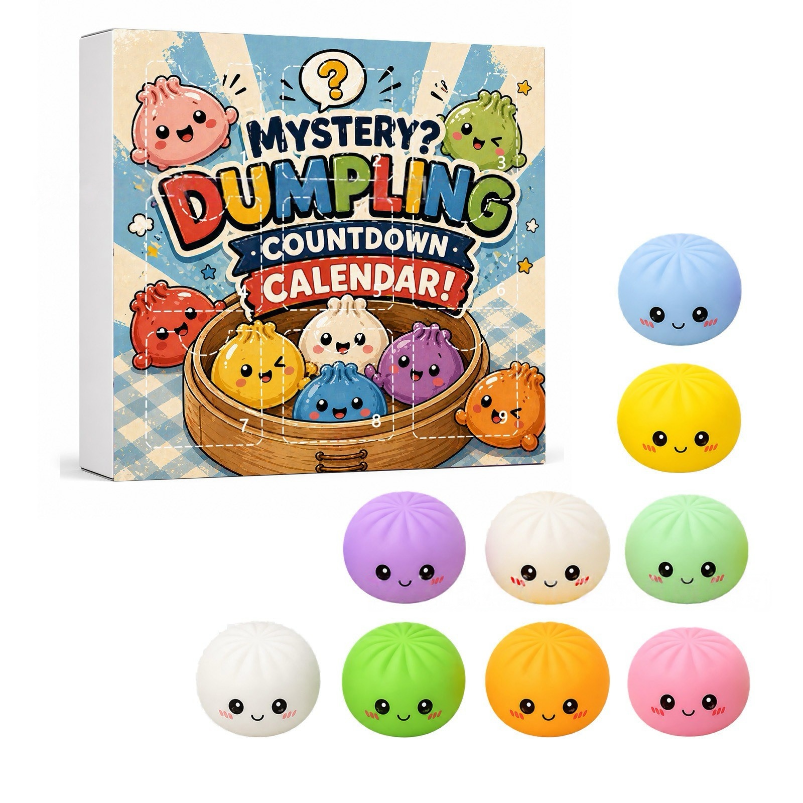 Kawaii Squishy Dumpling Advent – Advent Calendar Gift Bewertung und Preis