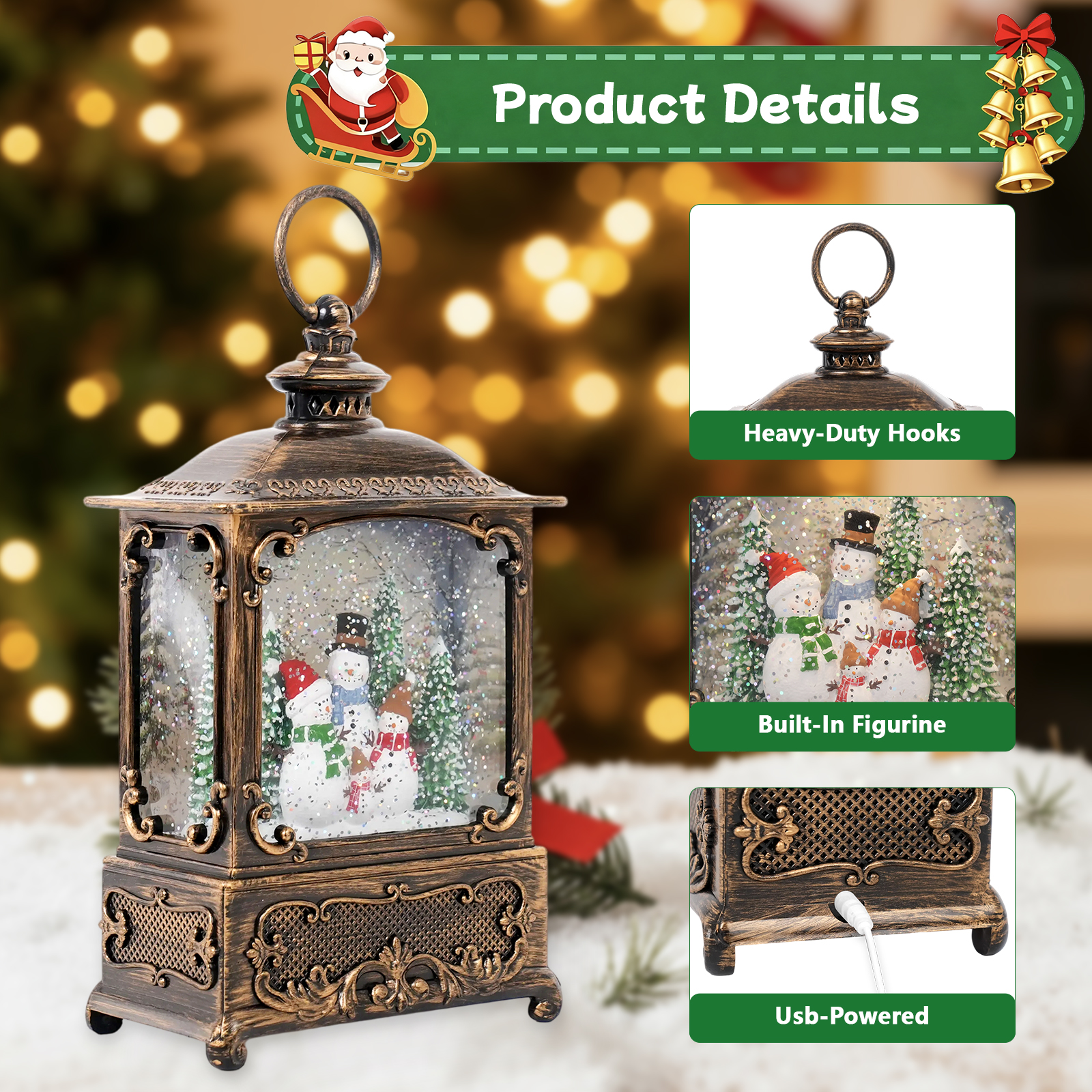 Music Snow Globe Lantern with  – Snow Globe Musical Bewertung und Preis