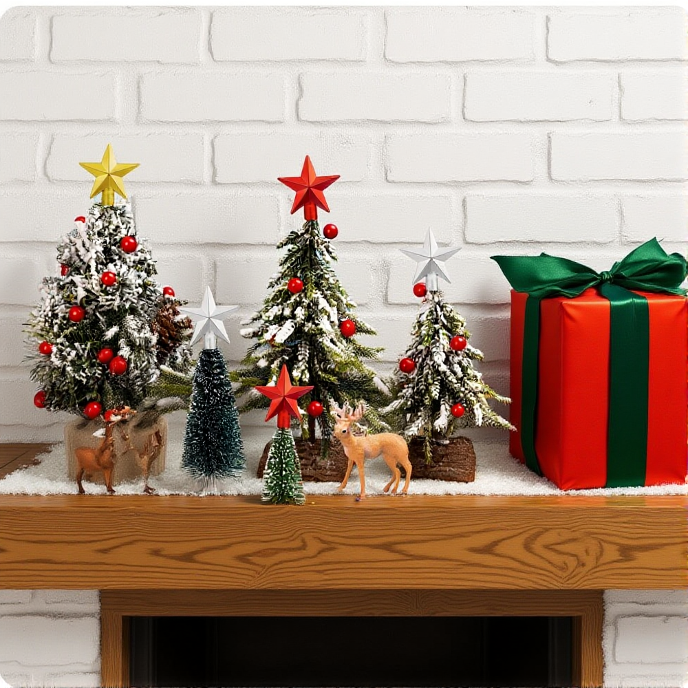 6cm Mini Christmas Tree Topper – Star Tree Topper Bewertung und Preis