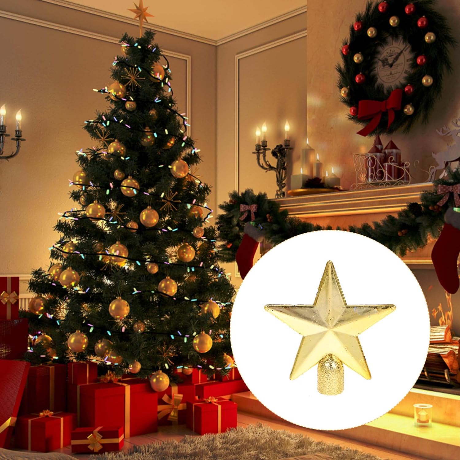 6cm Mini Christmas Tree Topper – Star Tree Topper Bewertung und Preis