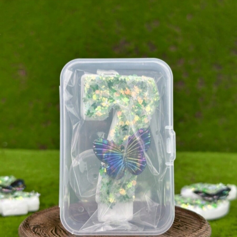 1Pc Green Sequins Number 0-9 B – Holiday Candle Set Bewertung und Preis