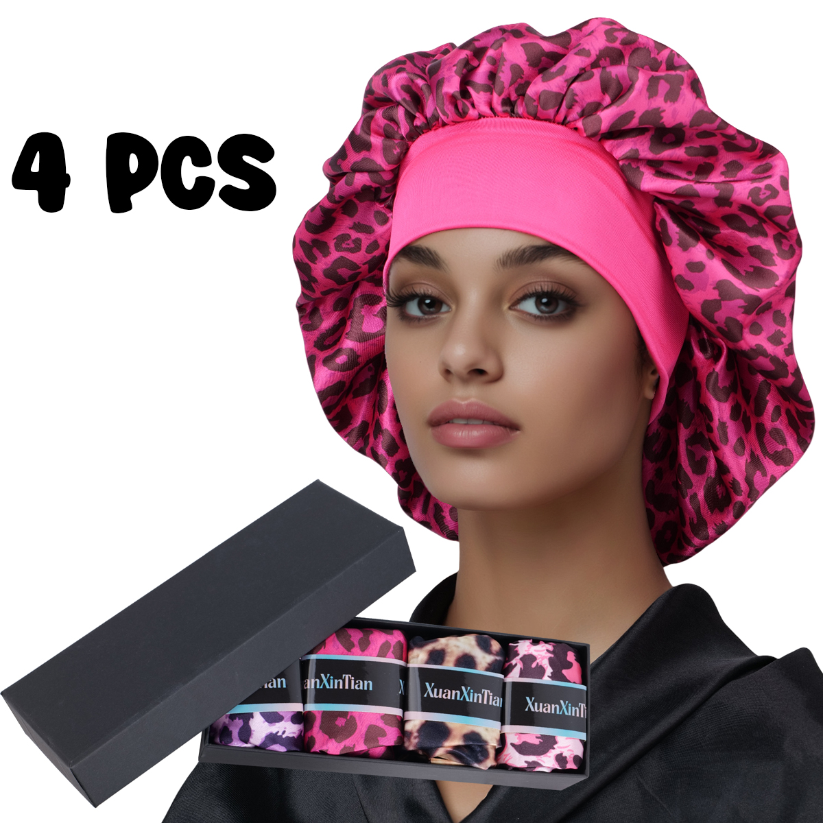 4PCS Mystery Hair Bonnet Gift  – Gift Box Wrap Set Bewertung und Preis