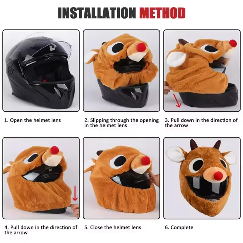 Motorcycle Cartoon Plush Helme – Santa Hat Plush Bewertung und Preis