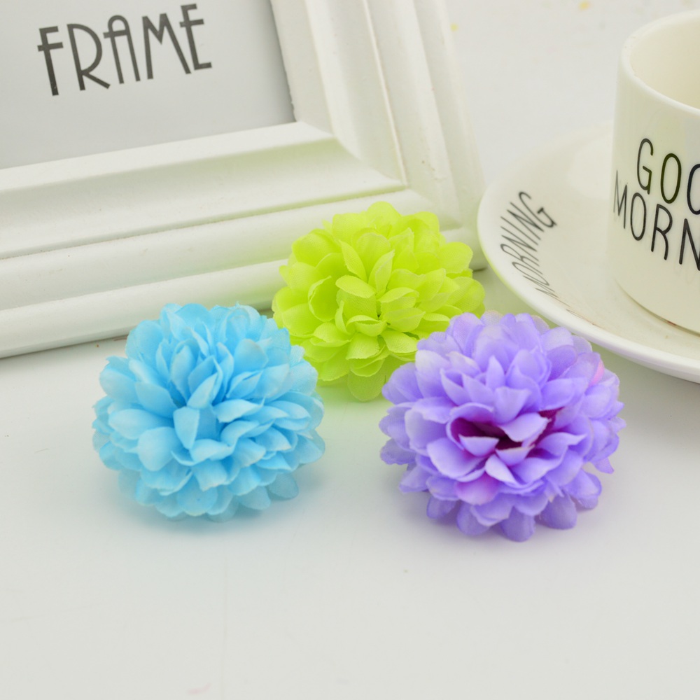 200PCS 5CM Silk Chrysanthemum  – Christmas Wreath Fake Bewertung und Preis