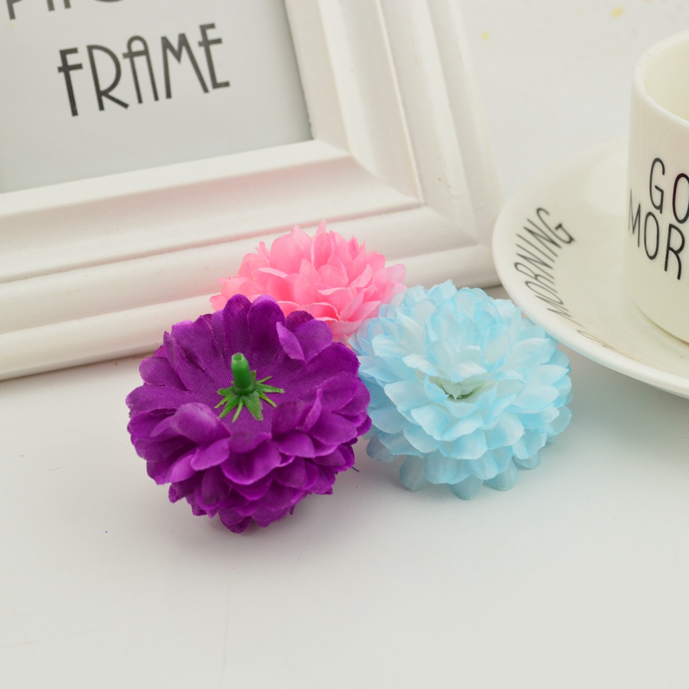 200PCS 5CM Silk Chrysanthemum  – Christmas Wreath Fake Bewertung und Preis