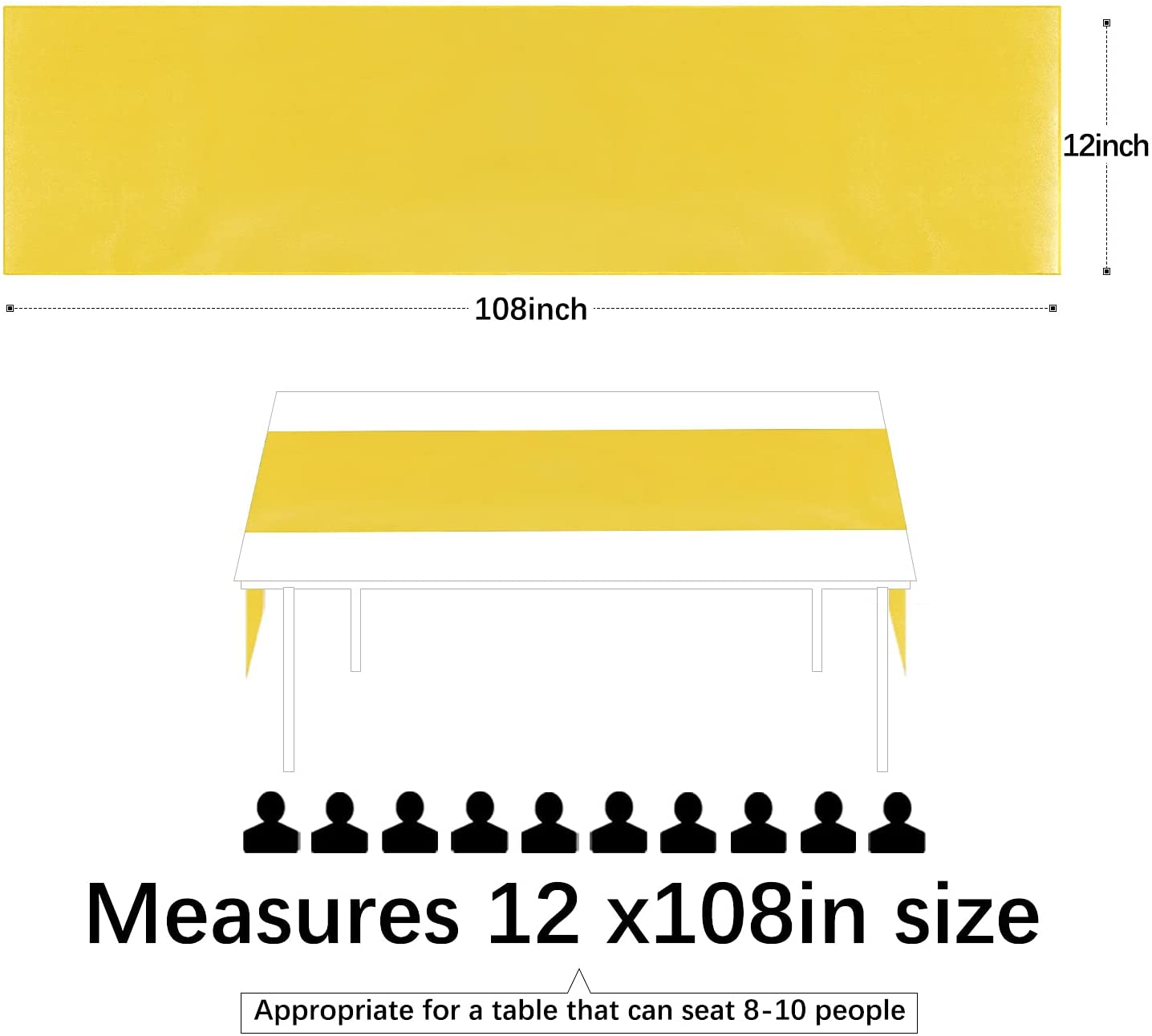 12x108 Inch Satin Wedding Tabl – Christmas Table Runner Bewertung und Preis