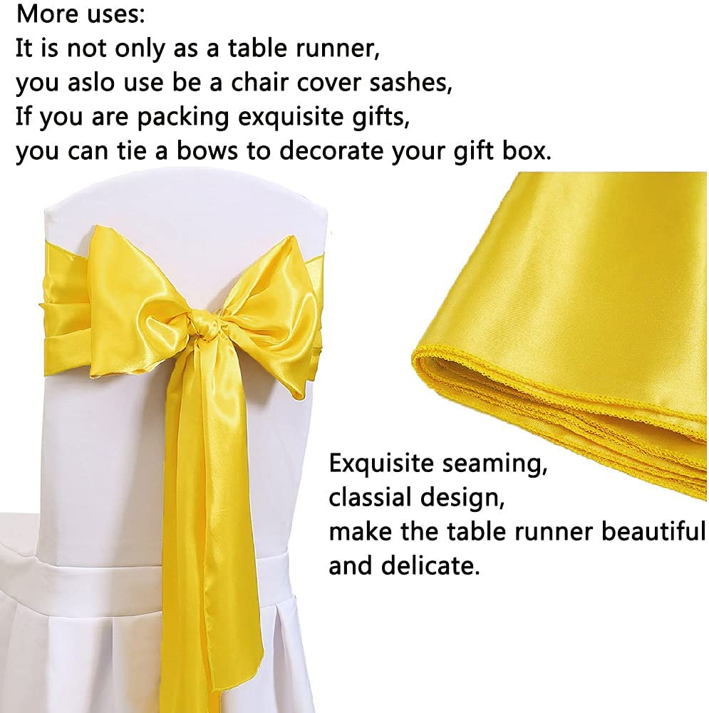 12x108 Inch Satin Wedding Tabl – Christmas Table Runner Bewertung und Preis