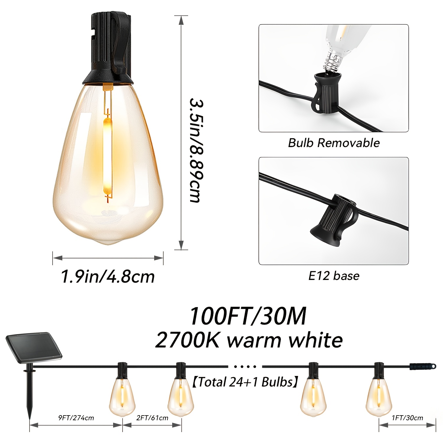 Solar Lights Outdoor, 100ft Pa – Christmas Lights Outdoor Bewertung und Preis