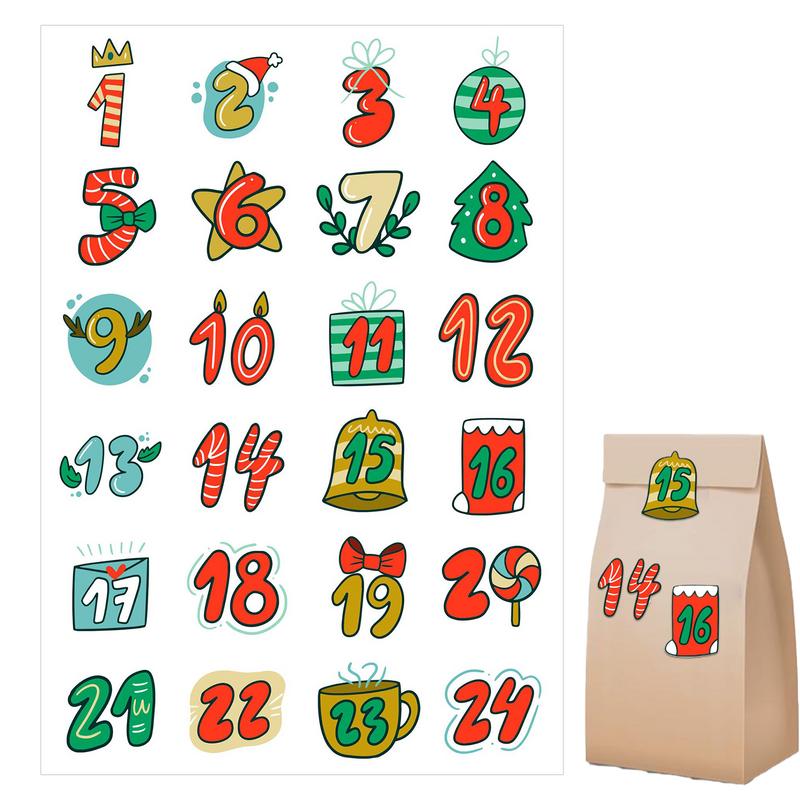 Merry Christmas Stickers Adven – Advent Calendar Gift Bewertung und Preis