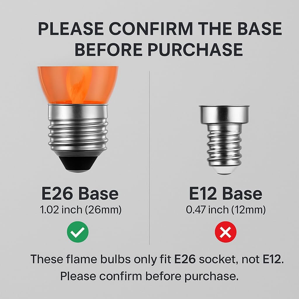 E26 Flame Light Bulbs, Flicker – Christmas Lights Outdoor Bewertung und Preis