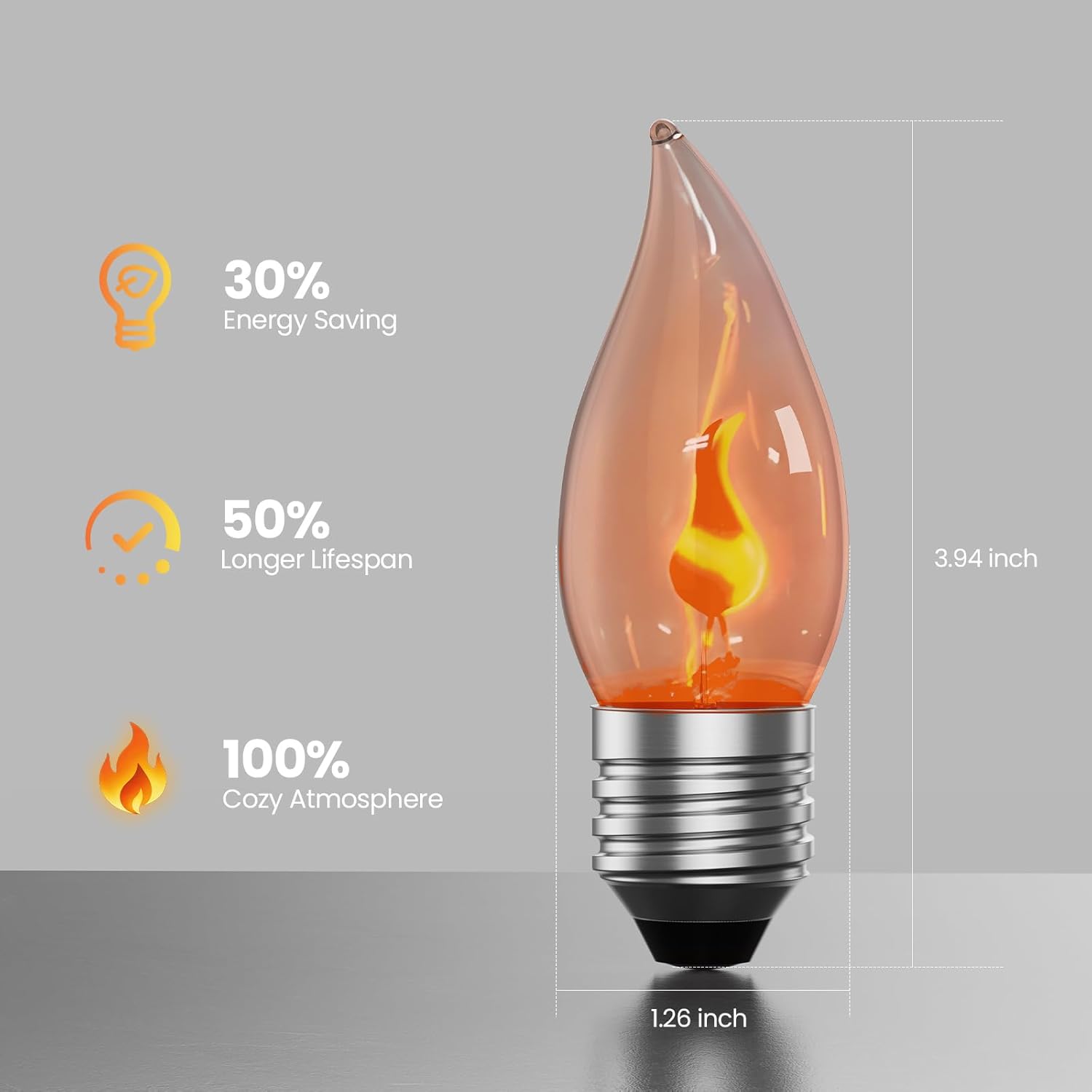 E26 Flame Light Bulbs, Flicker – Christmas Lights Outdoor Bewertung und Preis