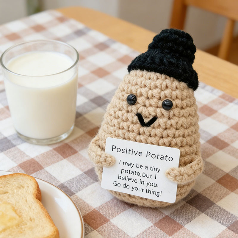 Cute Positive Potato Crochet D – Santa Hat Plush Bewertung und Preis