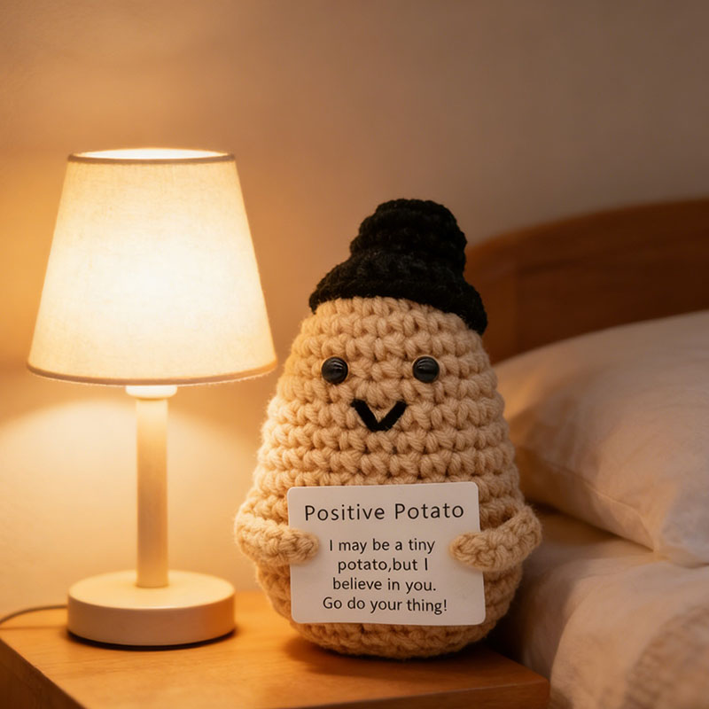 Cute Positive Potato Crochet D – Santa Hat Plush Bewertung und Preis