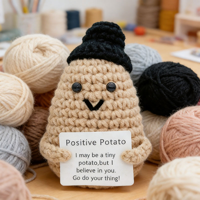 Cute Positive Potato Crochet D – Santa Hat Plush Bewertung und Preis