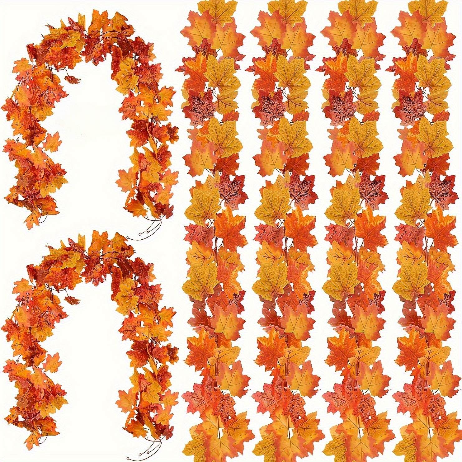 100CM Autumn Artificial Maple  – Christmas Wreath Fake Bewertung und Preis