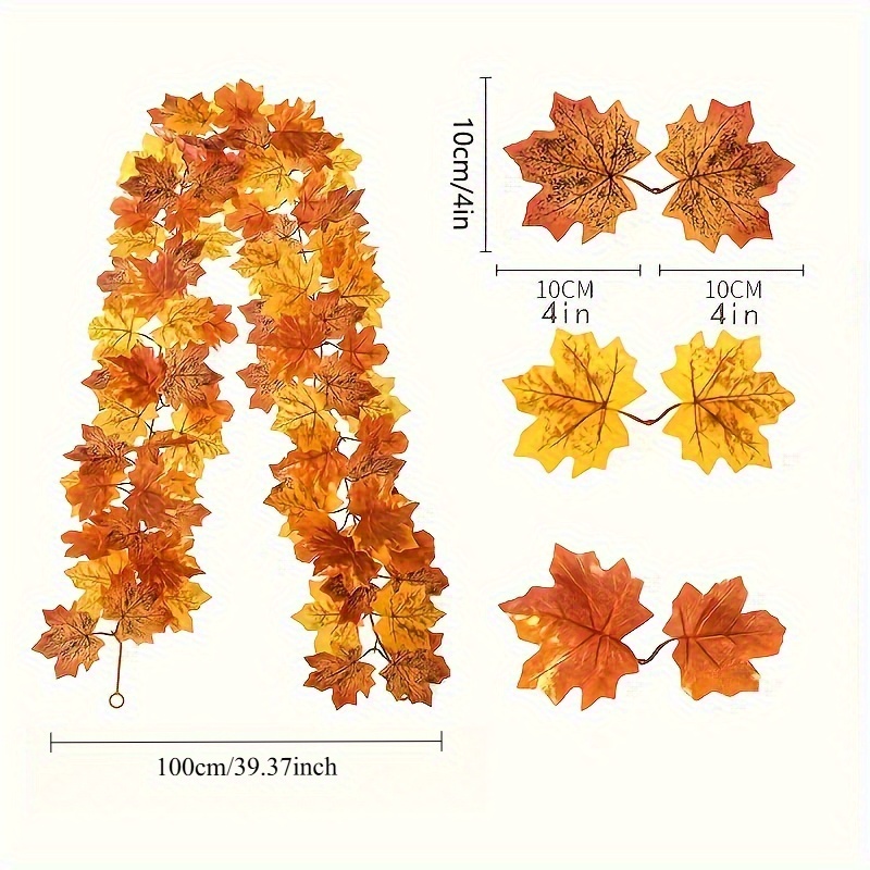 100CM Autumn Artificial Maple  – Christmas Wreath Fake Bewertung und Preis