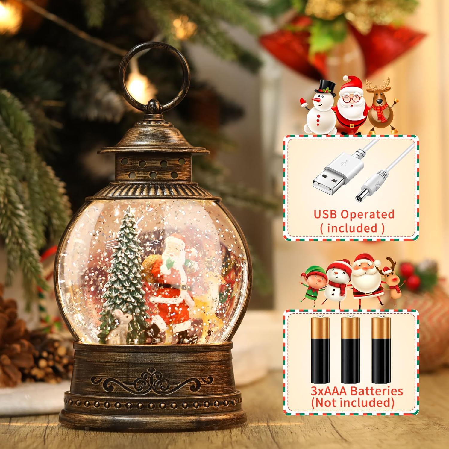 Christmas Snow Globe Lantern w – Snow Globe Musical Bewertung und Preis