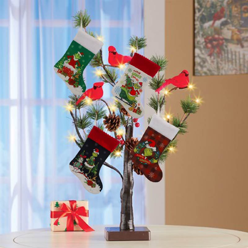 Christmas Stocking Grinch Sock – Christmas Stocking Hanging Bewertung und Preis