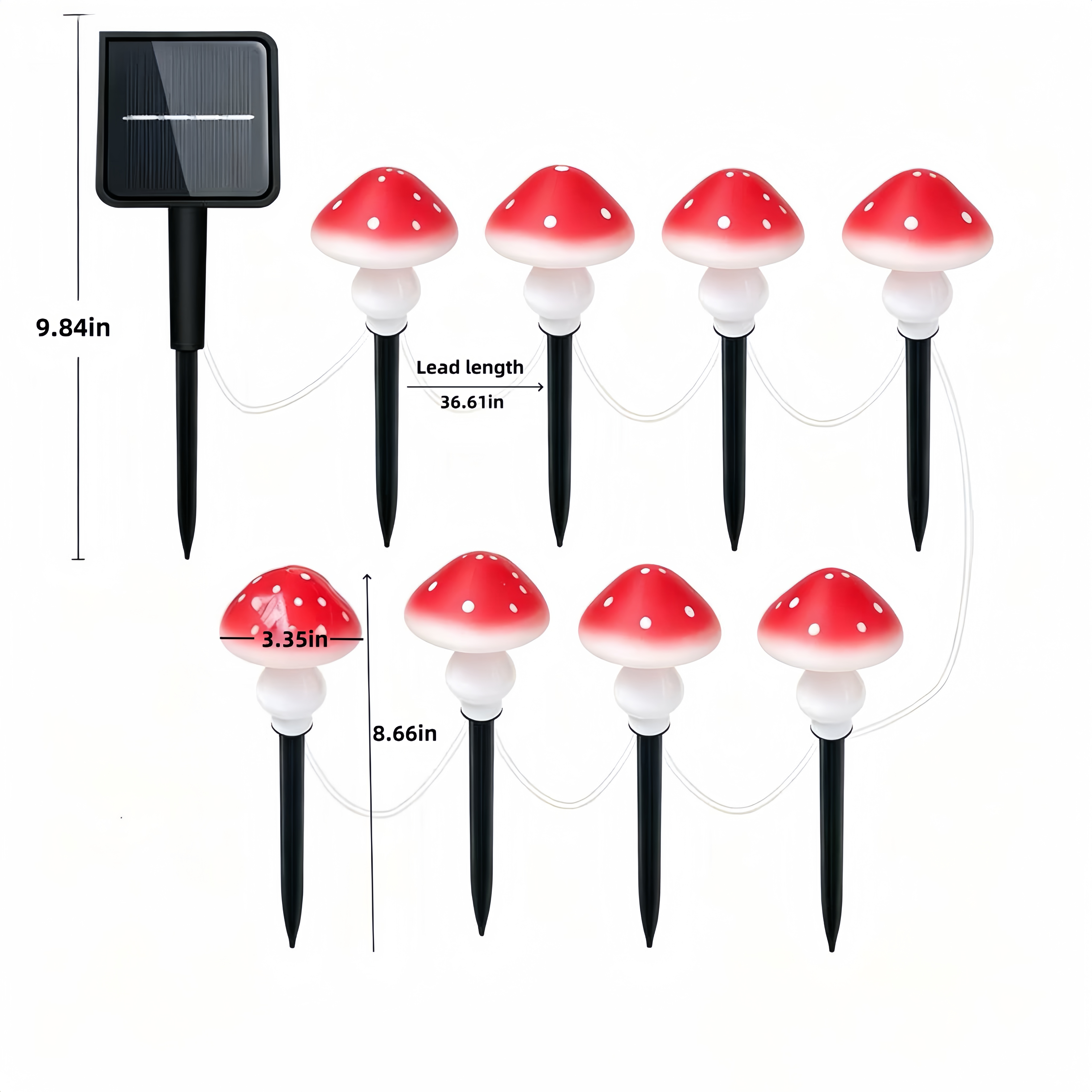 Solar Mushroom String Lights W – Christmas Lights Outdoor Bewertung und Preis