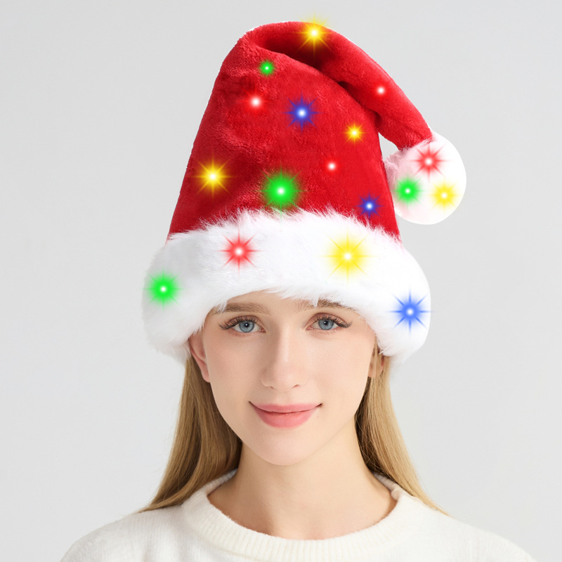 Christmas hat LED light plush  – Santa Hat Plush Bewertung und Preis