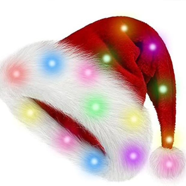 Christmas hat LED light plush  – Santa Hat Plush Bewertung und Preis