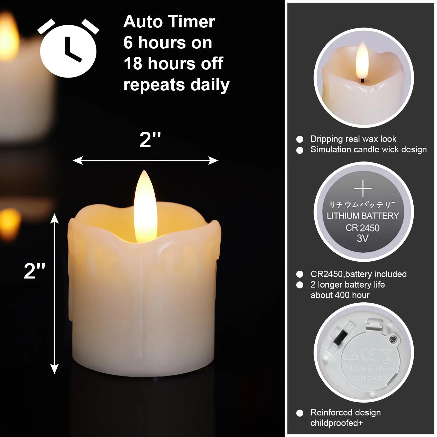 Flameless Votive Candles with  – Holiday Candle Set Bewertung und Preis