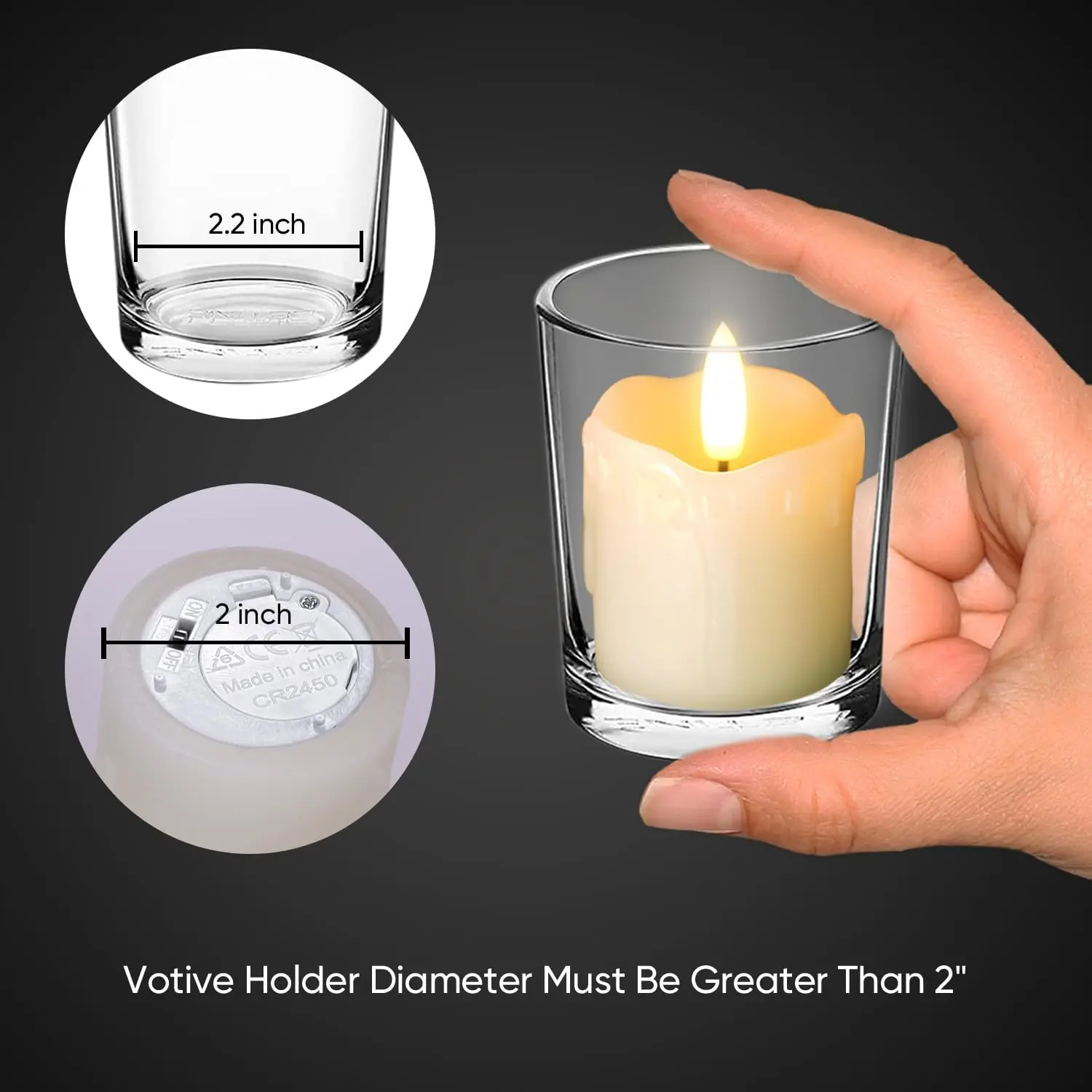 Flameless Votive Candles with  – Holiday Candle Set Bewertung und Preis