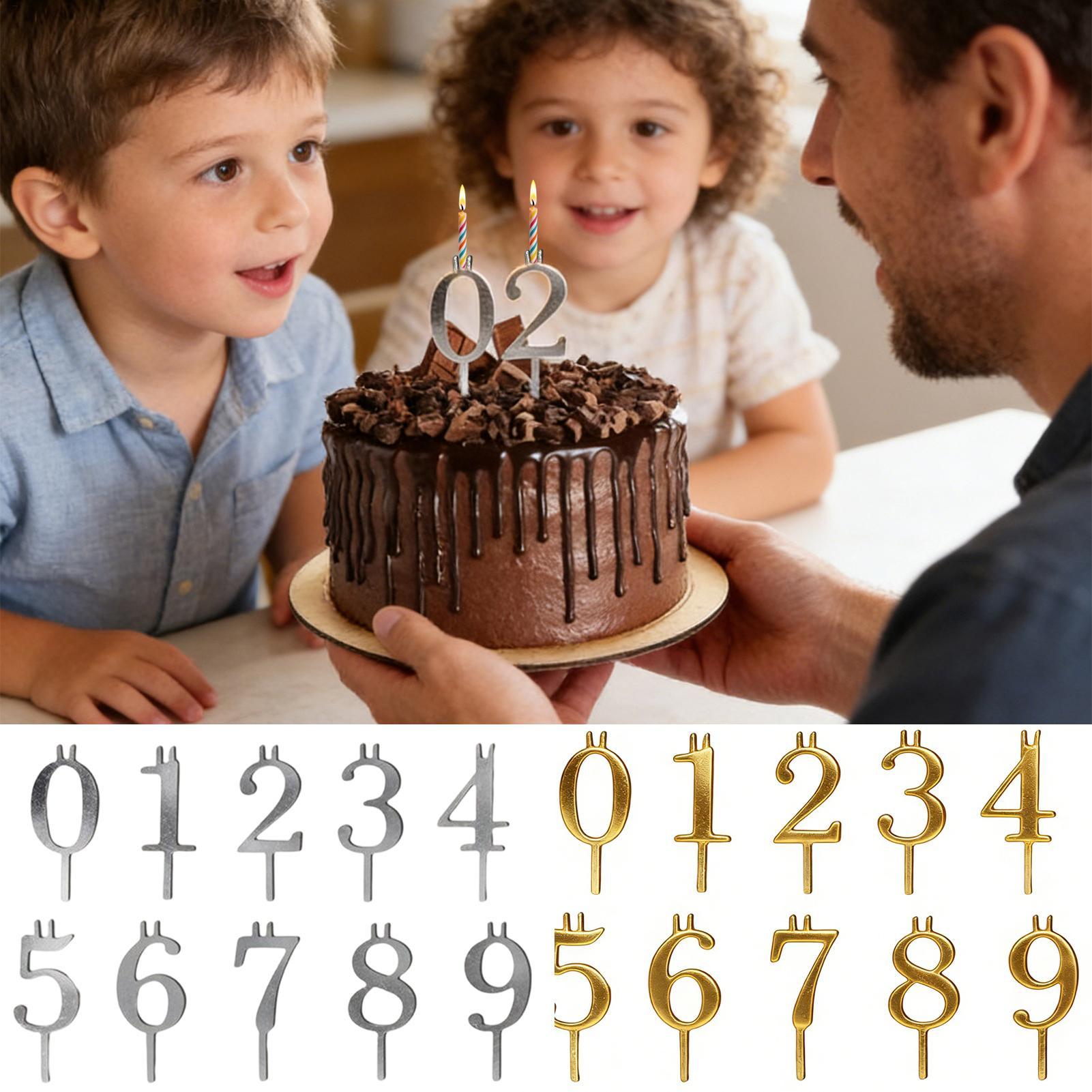 10pcs 0-9 Number Cake Toppers  – Holiday Candle Set Bewertung und Preis