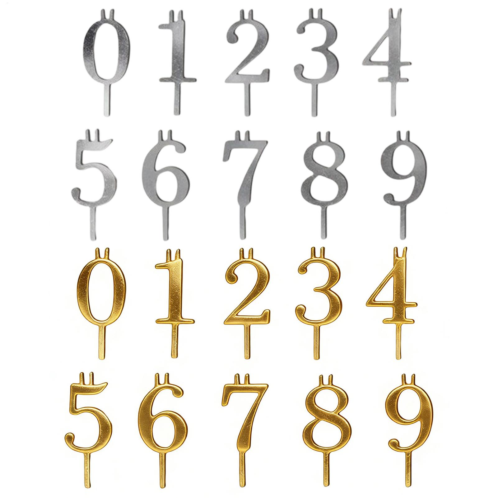 10pcs 0-9 Number Cake Toppers  – Holiday Candle Set Bewertung und Preis